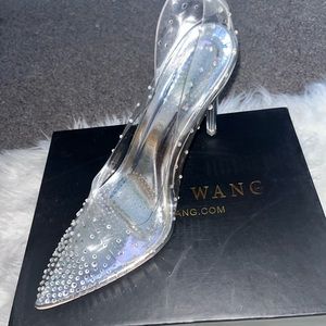 Clear/diamond shoes